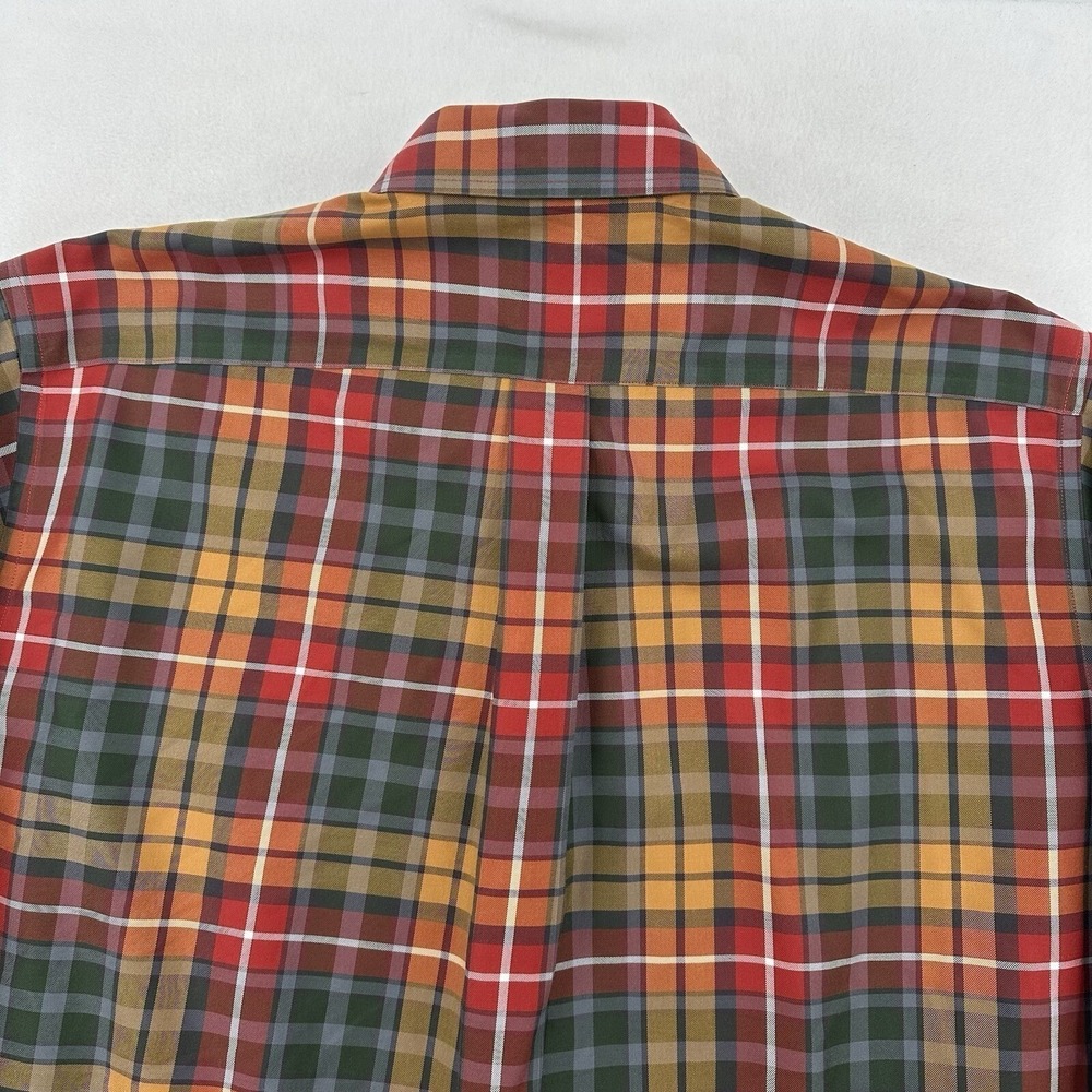 Brooks Brothers 346 Plaid Button Down Shirt Long Sleeve Casual Classic Men Sz L - Picture 4 of 9